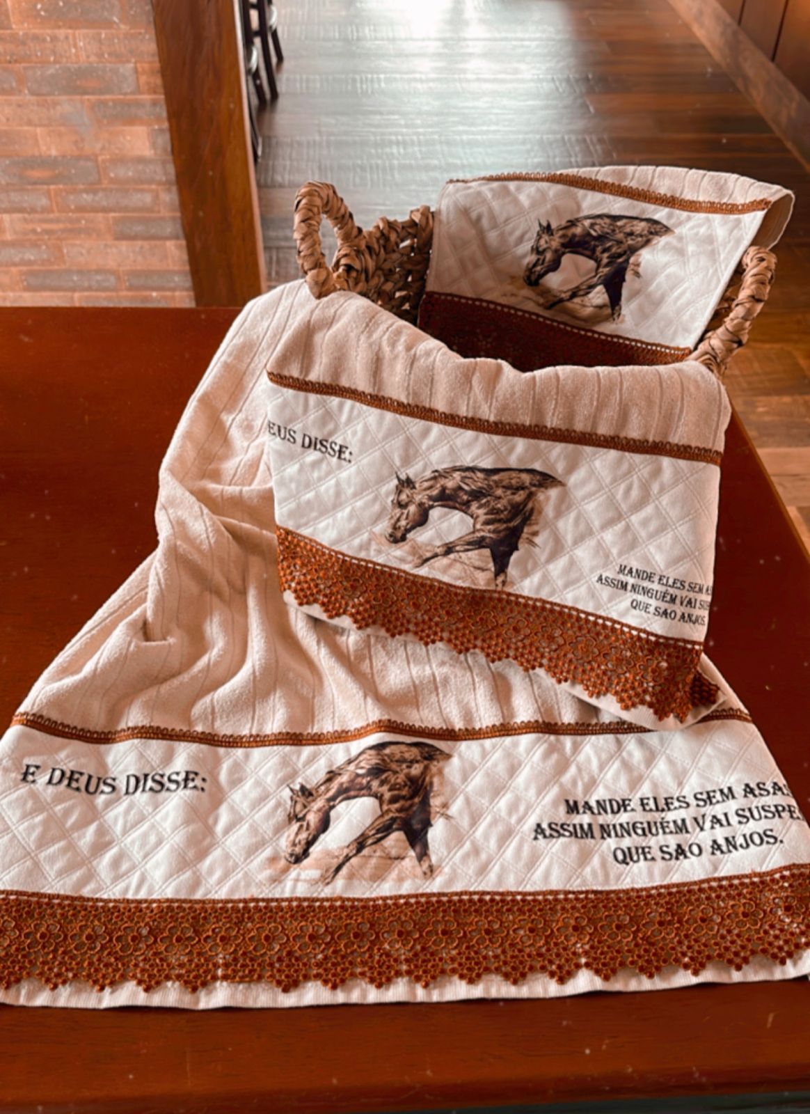 Jogo de Toalhas Horses - Imagem 4