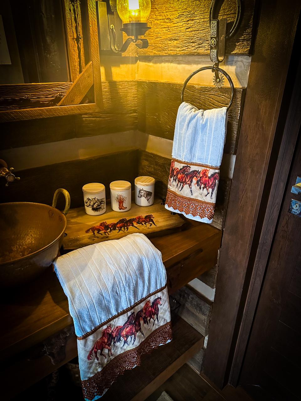 Jogo de Toalhas Horses - Imagem 3