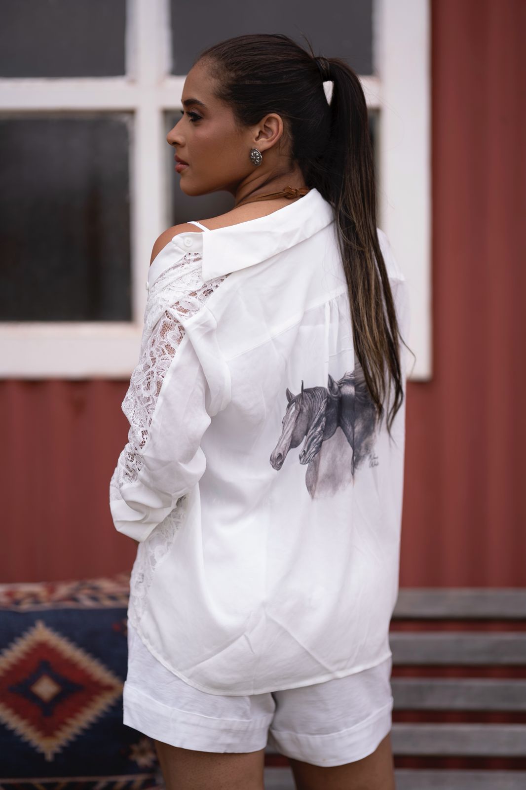 Camisa de Renda Horses - Imagem 2