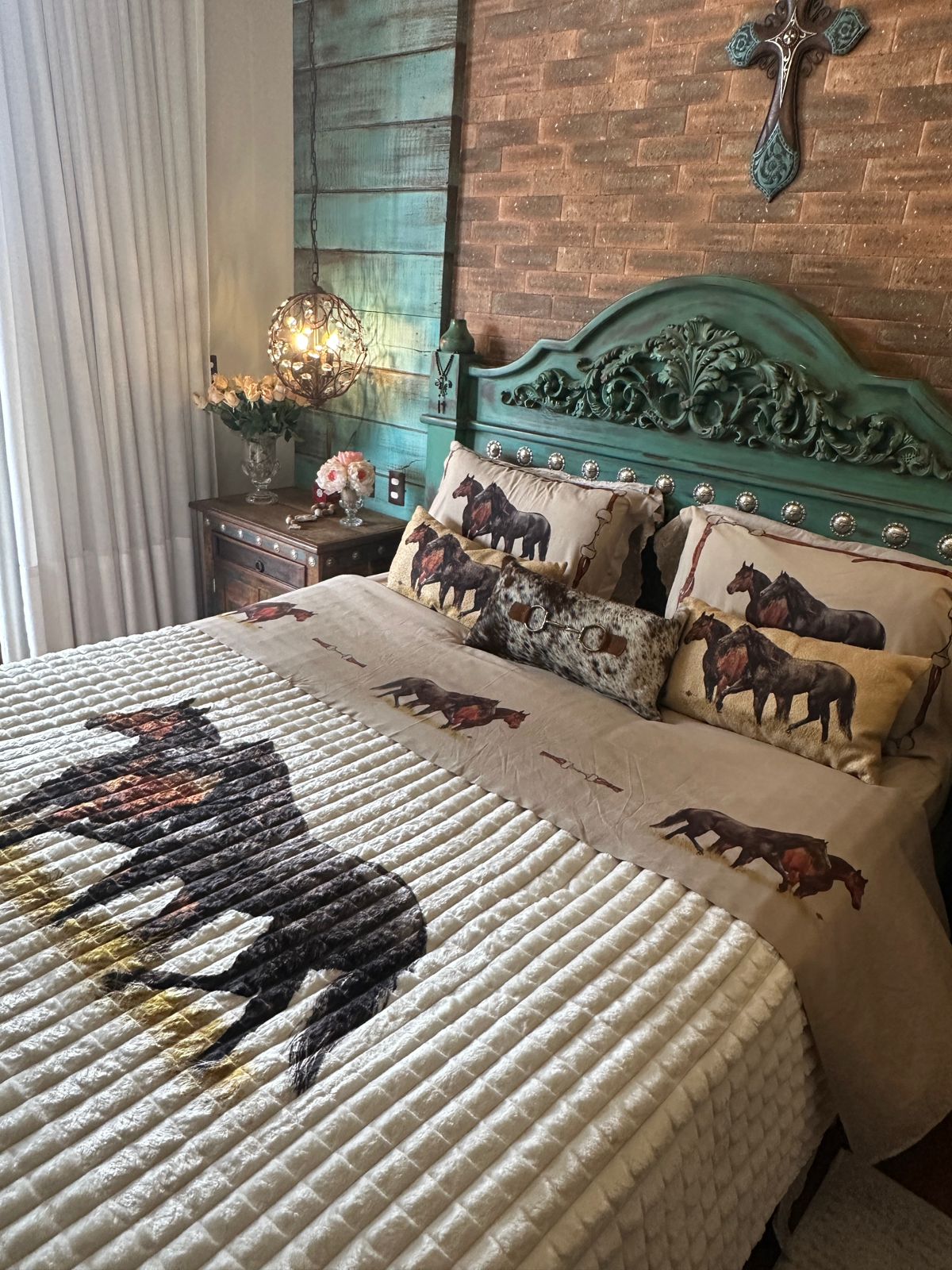 Jogo de Lençol Black e Red.