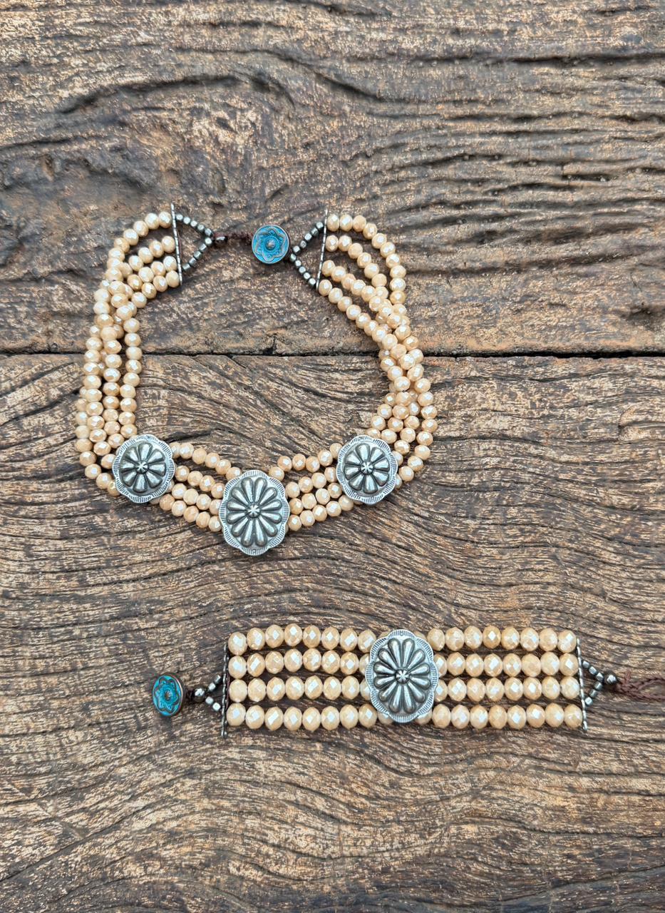 Colar e Pulseira Louisiana