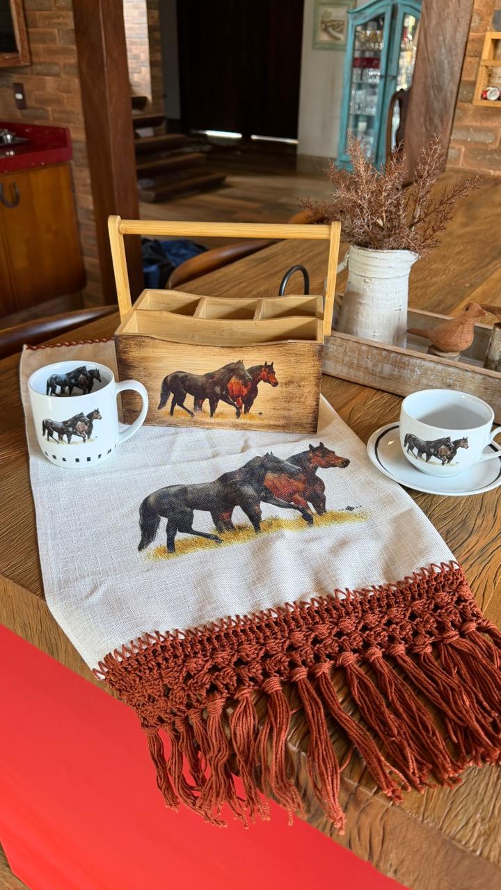 Porta talheres horses