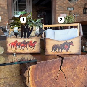 Porta talheres horses