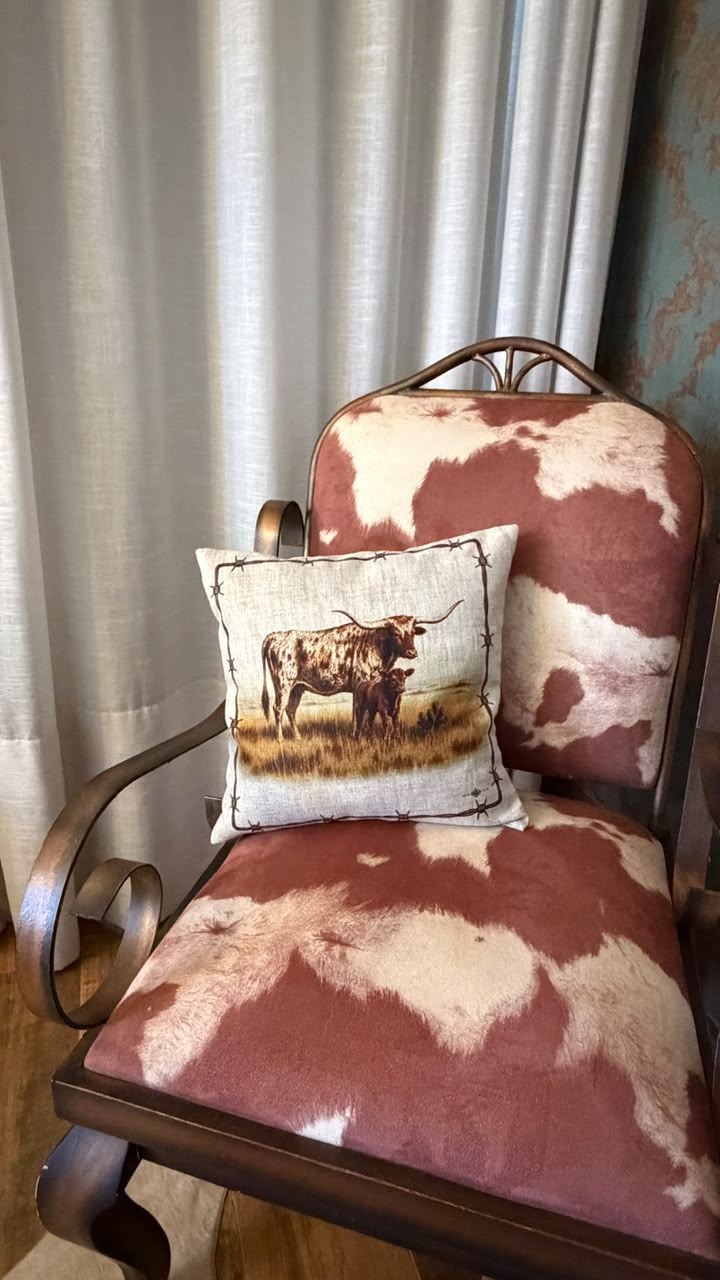 Capa de almofada Longhorn